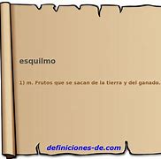 Image result for esquilmo