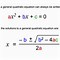 Image result for Quadratic Formula Labeled