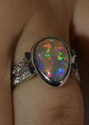 Image result for Black Opal and Diamond Ring