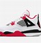Image result for Air Jordan 4 Fire Red Sneakers