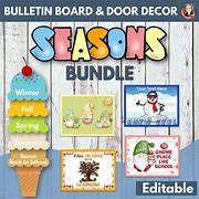 Image result for Seasons Preschool Bulletin Boards