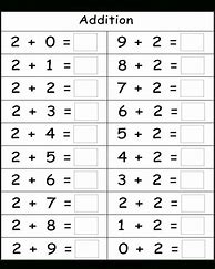 Image result for Math Addition Practice Sheets