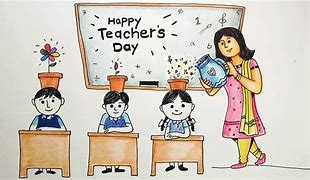 Image result for Creative Teachers Day Drawing