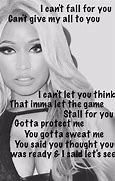 Image result for Nicki Minaj Rap Lyrics