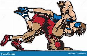 Image result for Wrestling Cartoon Image with Black and White