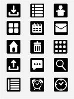 Image result for Black and White App Icons