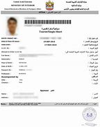 Image result for Dubai Visa Format