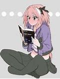 Image result for Anime Girl Holding Book