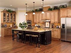 Image result for Maple Kitchen Cabinets with Paint Colors