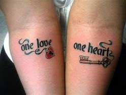 Image result for Lock and Key Matching Tattoos