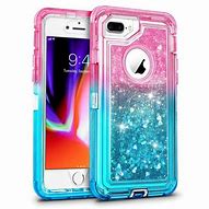 Image result for Blue Glitter Liquid iPhone 7 Plus Cases