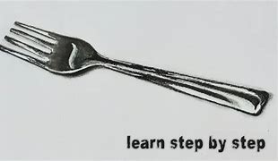 Image result for 3D Sketch of a Fork