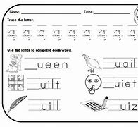 Image result for Letter Q Worksheets for Kindergarten
