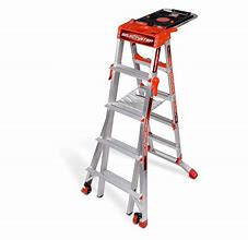 Image result for Ladder with Adjustable Legs for Stairs