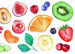 Image result for Watercolor Fruit Clip Art