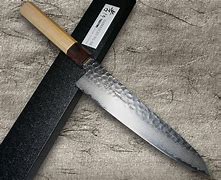Image result for Japanese Damascus Steel Knives with Wooden Sheaths