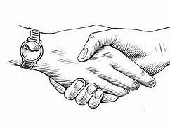 Image result for People Shaking Hands Drawing