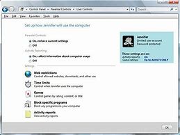 Image result for Windows Vista Parental Controls