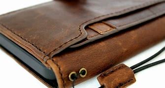 Image result for Natural Leather Wallet iPhone 12 Case