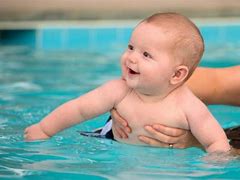 Image result for Newborn Baby Swimming