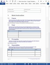 Image result for Step by Step Work Instruction Templates