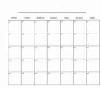 Image result for 1 Month Calendar Printable