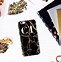 Image result for Black and Gold Initial Phone Case