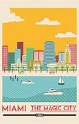 Image result for Miami Colourful Poster