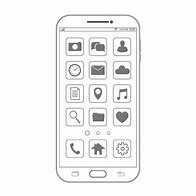 Image result for Line Drawing Smartphone