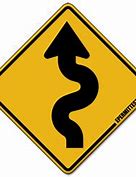 Image result for Winding Road Miles Sign