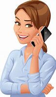 Image result for Woman On Cell Phone Clip Art