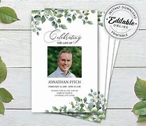 Image result for Celebration of Life Template Free Download