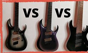 Image result for 7 String Guitar vs 6 String Side by Side