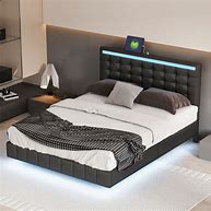 Image result for Floating Bed with LED Lights