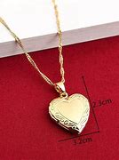 Image result for 24K Gold Heart Necklace
