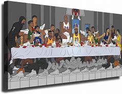 Image result for NBA Basketball Last Supper
