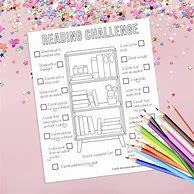 Image result for Reading Challenge Coloring Page