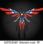 Image result for Bald Eagle with American Flag Clip Art