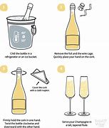 Image result for Open Champagne Bottle with Wine Glass