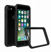 Image result for Black iPhone with Red Bumper Case