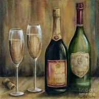 Image result for Champagne Art Painting