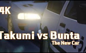 Image result for Initial D Bunta vs Takumi