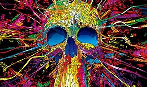 Image result for Psychedelic Skull Art Wallpaper