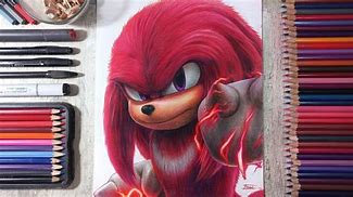 Image result for Drawings of Knuckles From Sonic 2