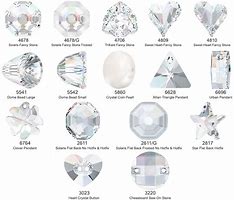 Image result for Swarovski Crystal Shapes