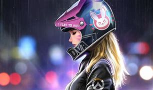 Image result for Anime Biker Girl Helmet