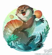 Image result for Cute Otter Art
