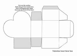Image result for Heart Shaped Paper Box Template
