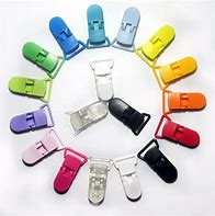 Image result for Plastic Pacifier Clips