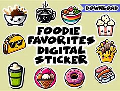 Image result for Foodie Phone Stickers